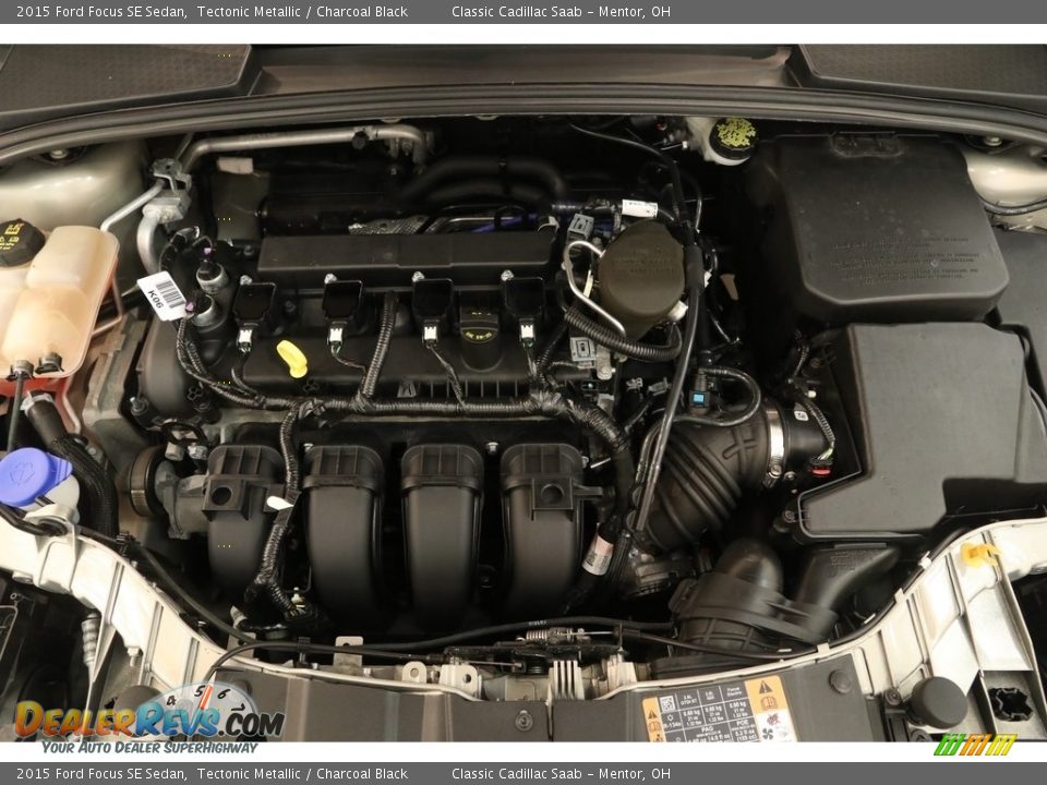 2015 Ford Focus SE Sedan Tectonic Metallic / Charcoal Black Photo #16