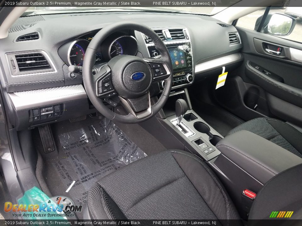 Slate Black Interior - 2019 Subaru Outback 2.5i Premium Photo #7