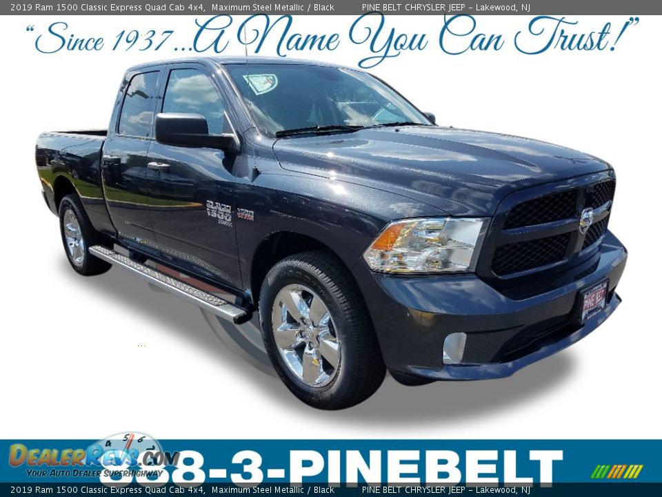 2019 Ram 1500 Classic Express Quad Cab 4x4 Maximum Steel Metallic / Black Photo #1