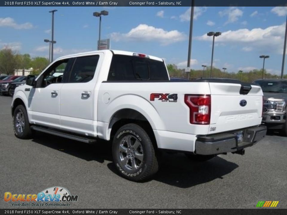 2018 Ford F150 XLT SuperCrew 4x4 Oxford White / Earth Gray Photo #5