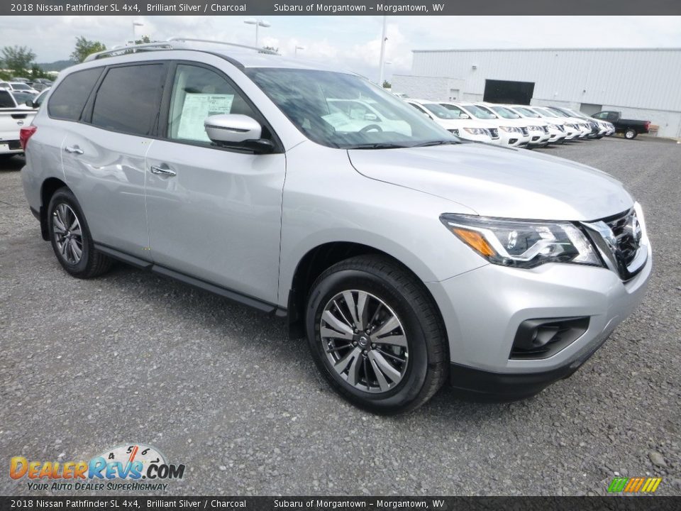 2018 Nissan Pathfinder SL 4x4 Brilliant Silver / Charcoal Photo #1