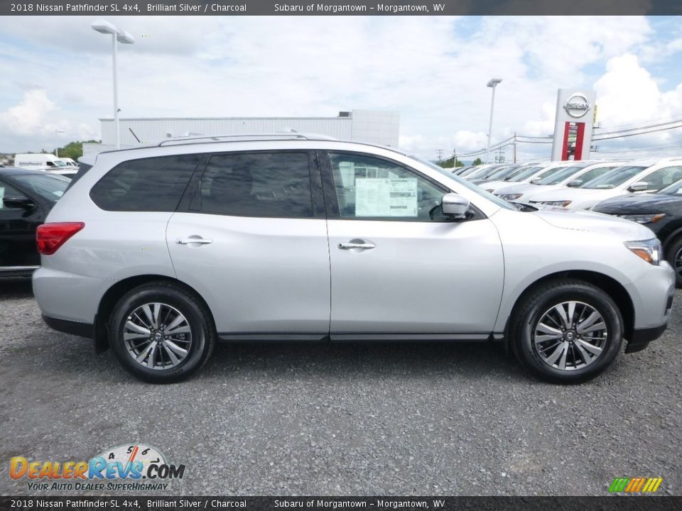 2018 Nissan Pathfinder SL 4x4 Brilliant Silver / Charcoal Photo #3