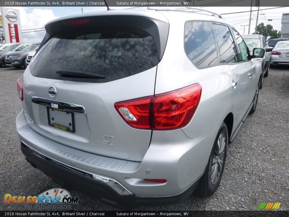 2018 Nissan Pathfinder SL 4x4 Brilliant Silver / Charcoal Photo #4