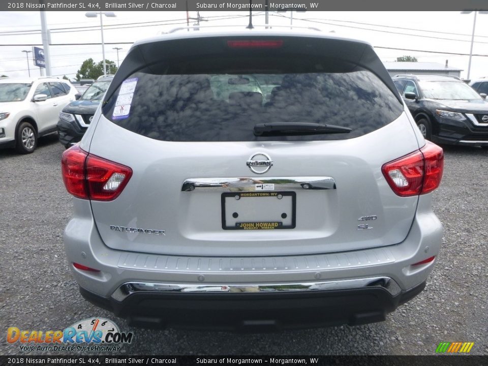 2018 Nissan Pathfinder SL 4x4 Brilliant Silver / Charcoal Photo #5