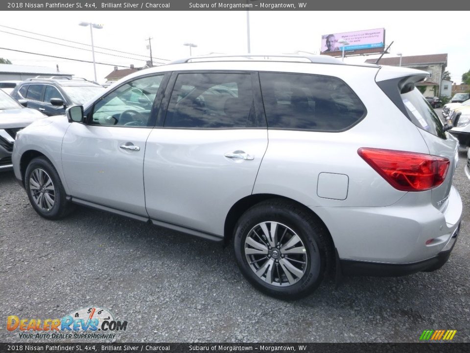 2018 Nissan Pathfinder SL 4x4 Brilliant Silver / Charcoal Photo #6