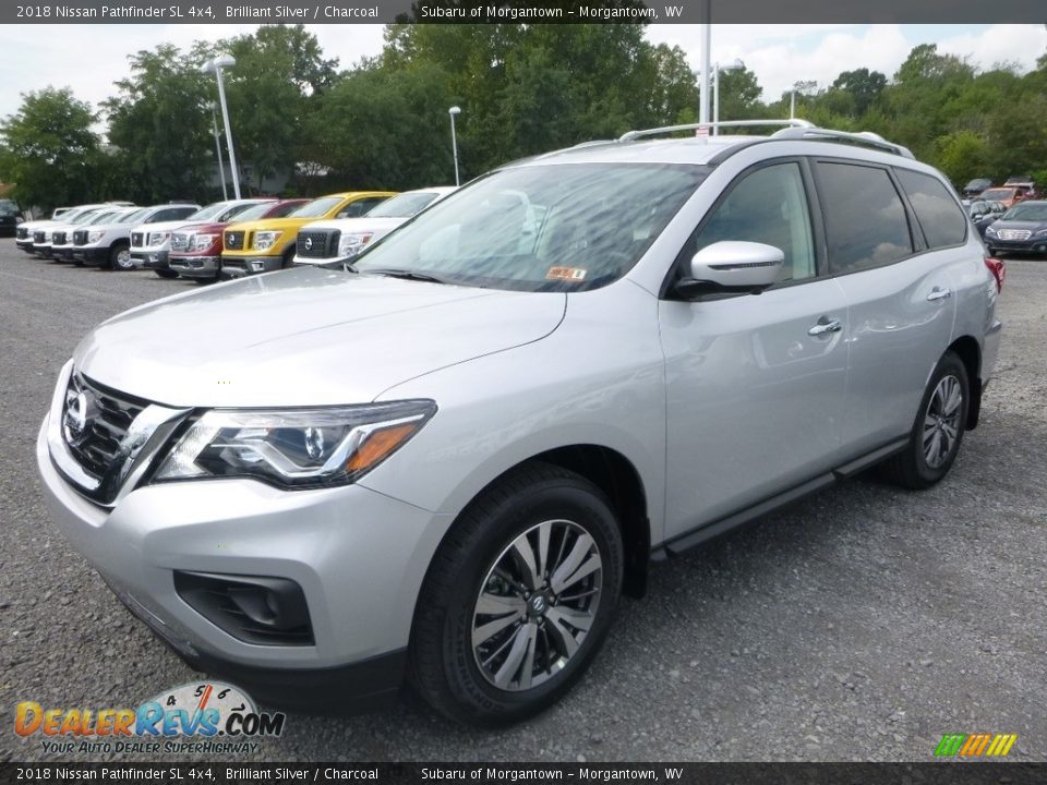 2018 Nissan Pathfinder SL 4x4 Brilliant Silver / Charcoal Photo #8