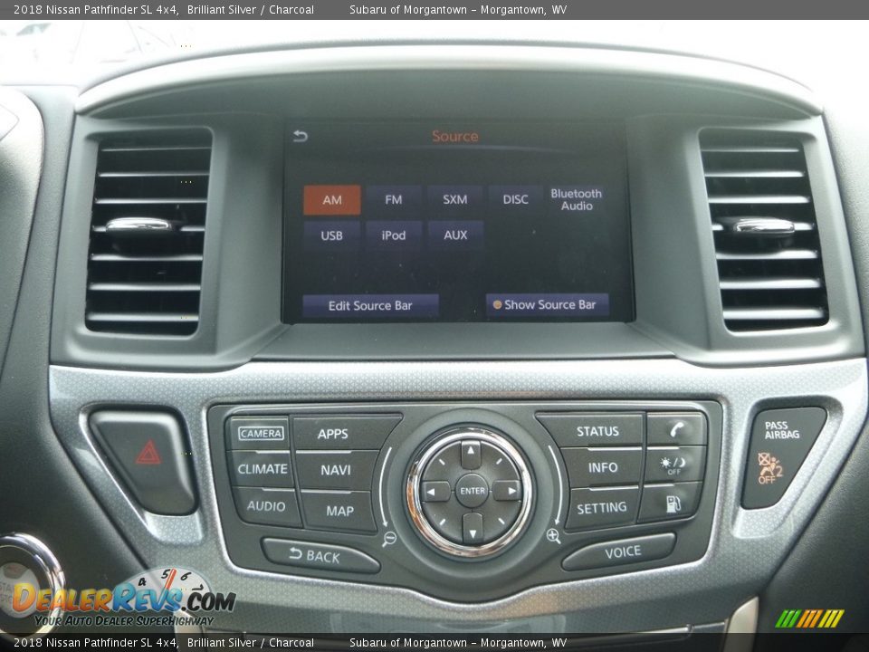2018 Nissan Pathfinder SL 4x4 Brilliant Silver / Charcoal Photo #18