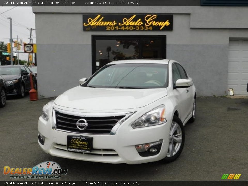 2014 Nissan Altima 2.5 SL Pearl White / Beige Photo #2