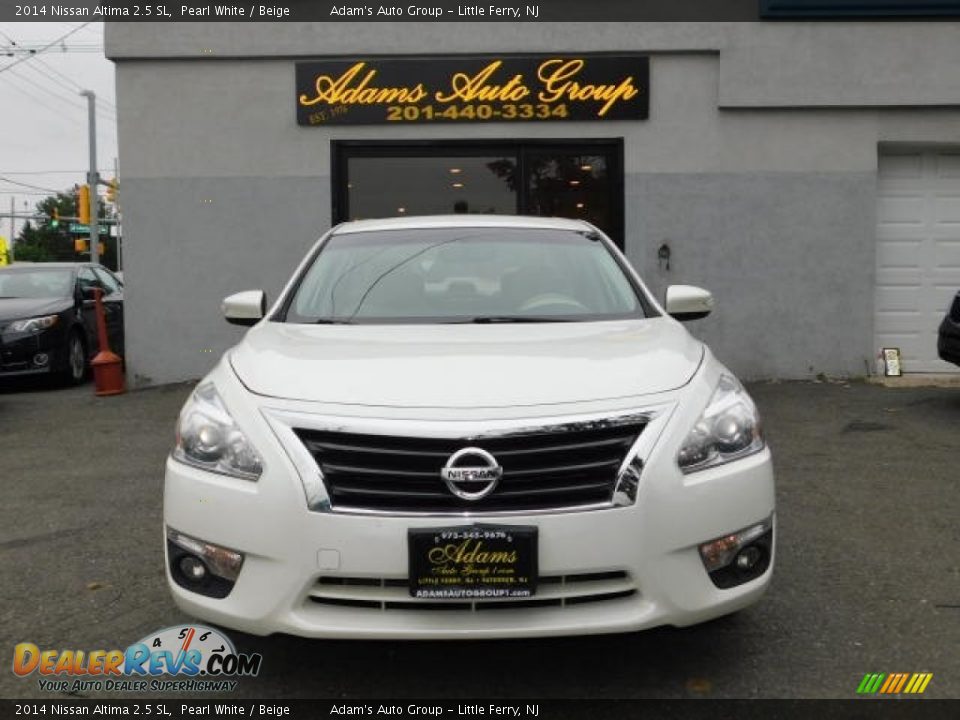 2014 Nissan Altima 2.5 SL Pearl White / Beige Photo #3
