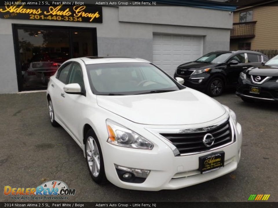 2014 Nissan Altima 2.5 SL Pearl White / Beige Photo #4