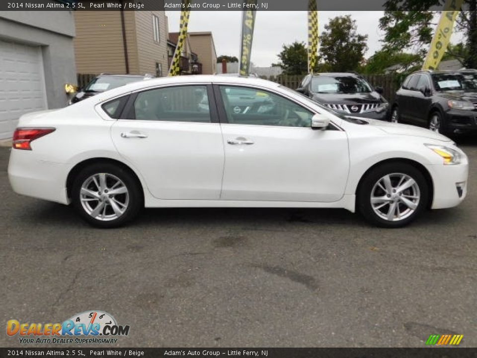 2014 Nissan Altima 2.5 SL Pearl White / Beige Photo #5