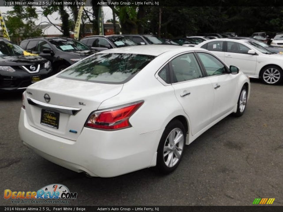 2014 Nissan Altima 2.5 SL Pearl White / Beige Photo #6
