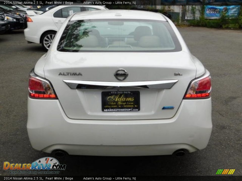 2014 Nissan Altima 2.5 SL Pearl White / Beige Photo #7
