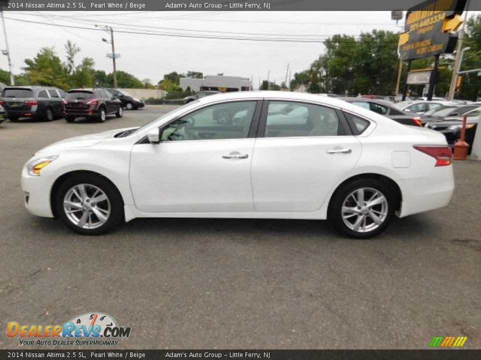 2014 Nissan Altima 2.5 SL Pearl White / Beige Photo #9
