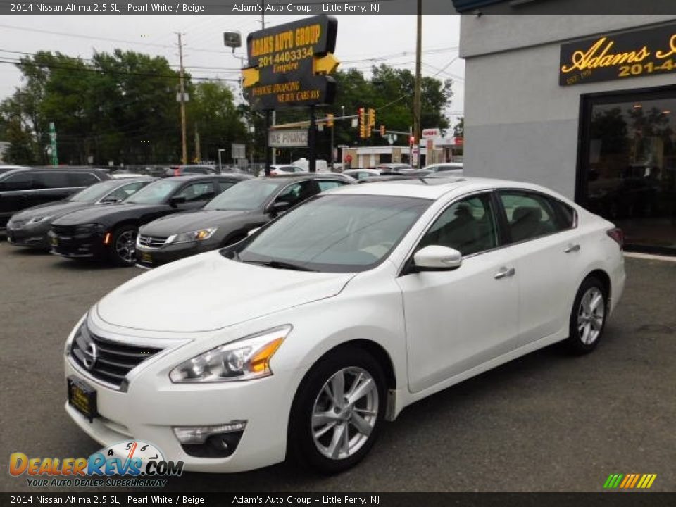 2014 Nissan Altima 2.5 SL Pearl White / Beige Photo #10