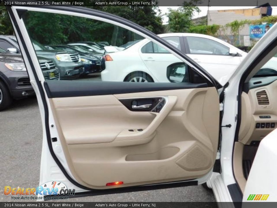 2014 Nissan Altima 2.5 SL Pearl White / Beige Photo #12