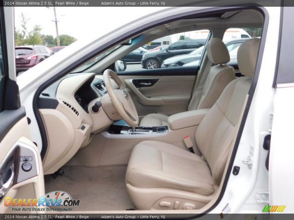 2014 Nissan Altima 2.5 SL Pearl White / Beige Photo #13