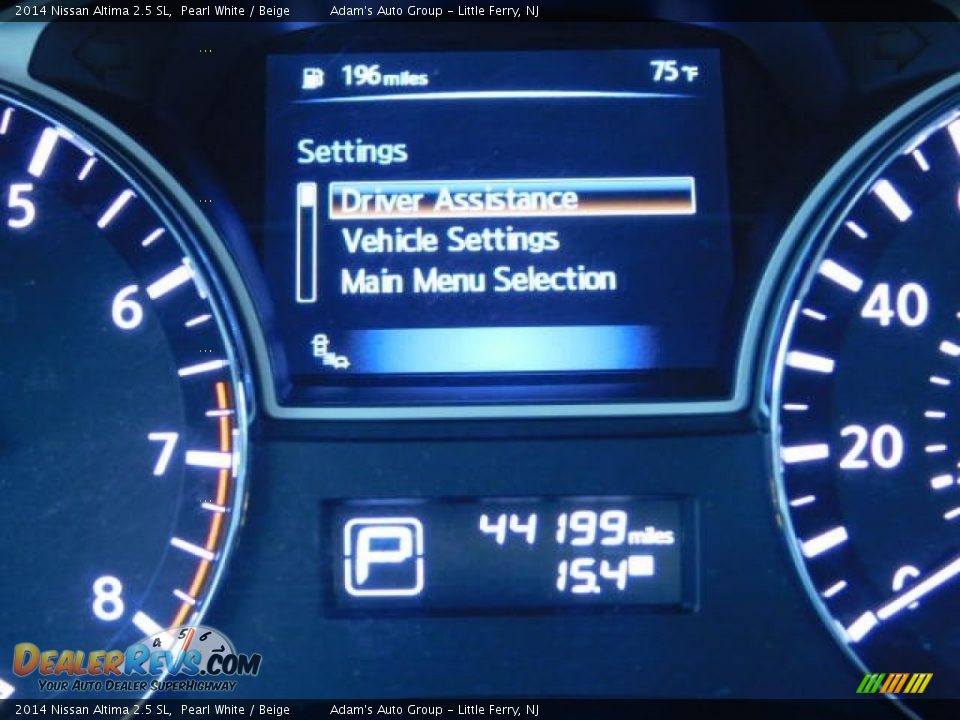 2014 Nissan Altima 2.5 SL Pearl White / Beige Photo #14