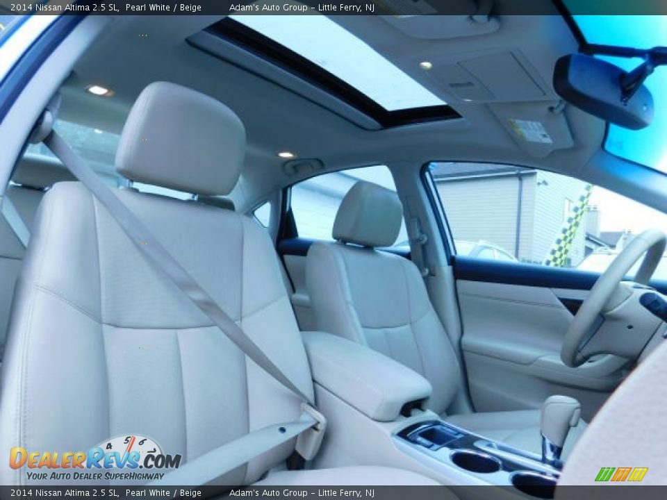 2014 Nissan Altima 2.5 SL Pearl White / Beige Photo #19