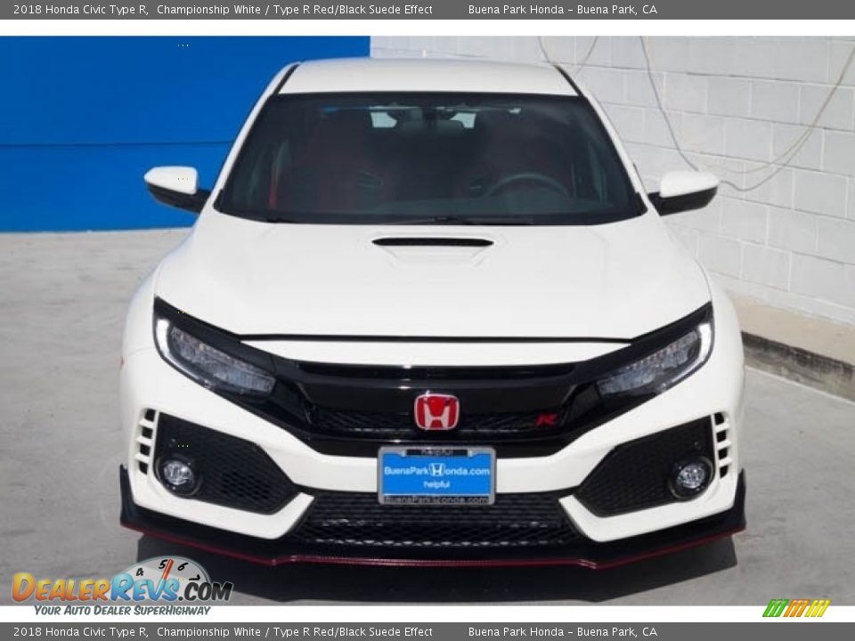 2018 Honda Civic Type R Championship White / Type R Red/Black Suede Effect Photo #3