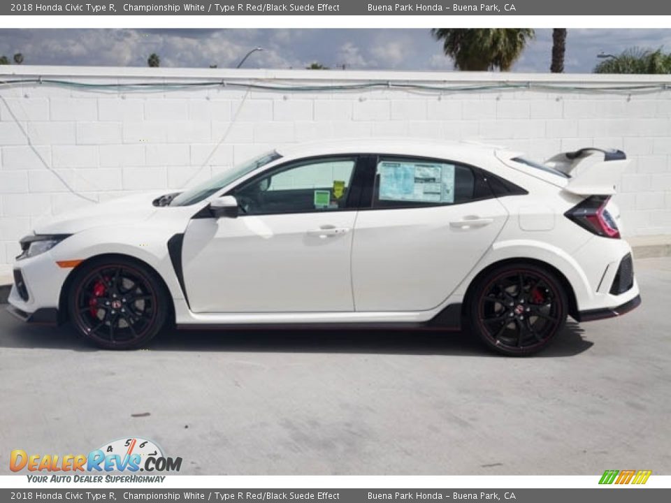 2018 Honda Civic Type R Championship White / Type R Red/Black Suede Effect Photo #10