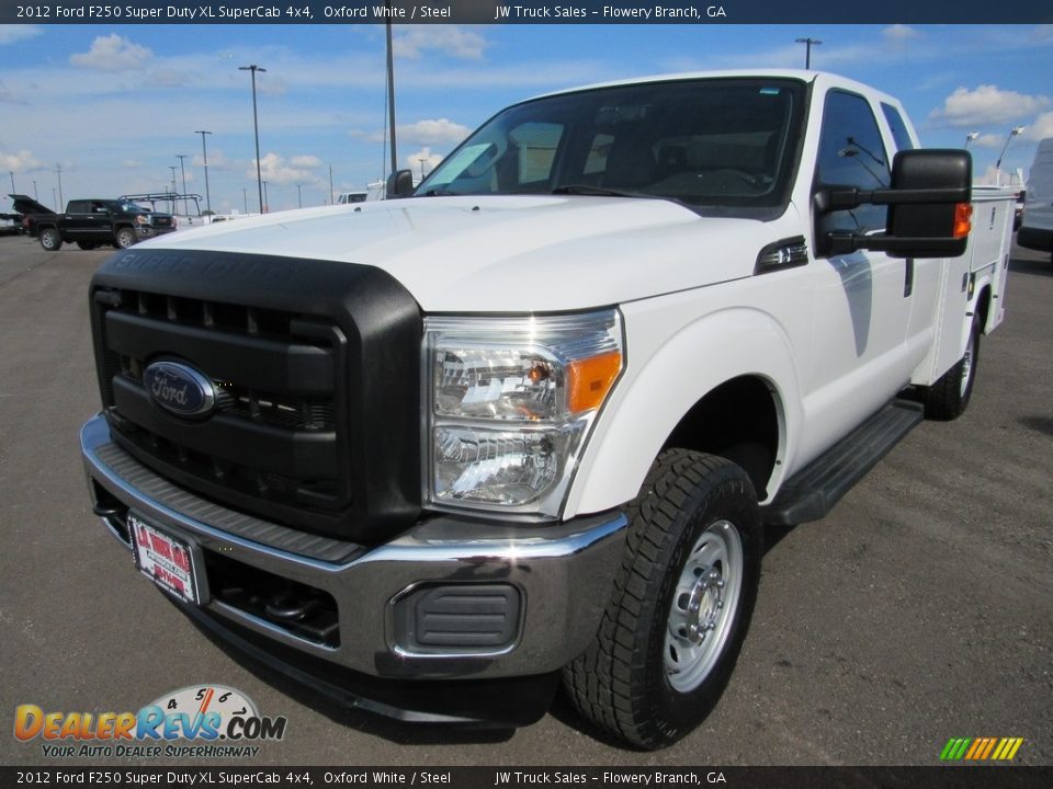 2012 Ford F250 Super Duty XL SuperCab 4x4 Oxford White / Steel Photo #1