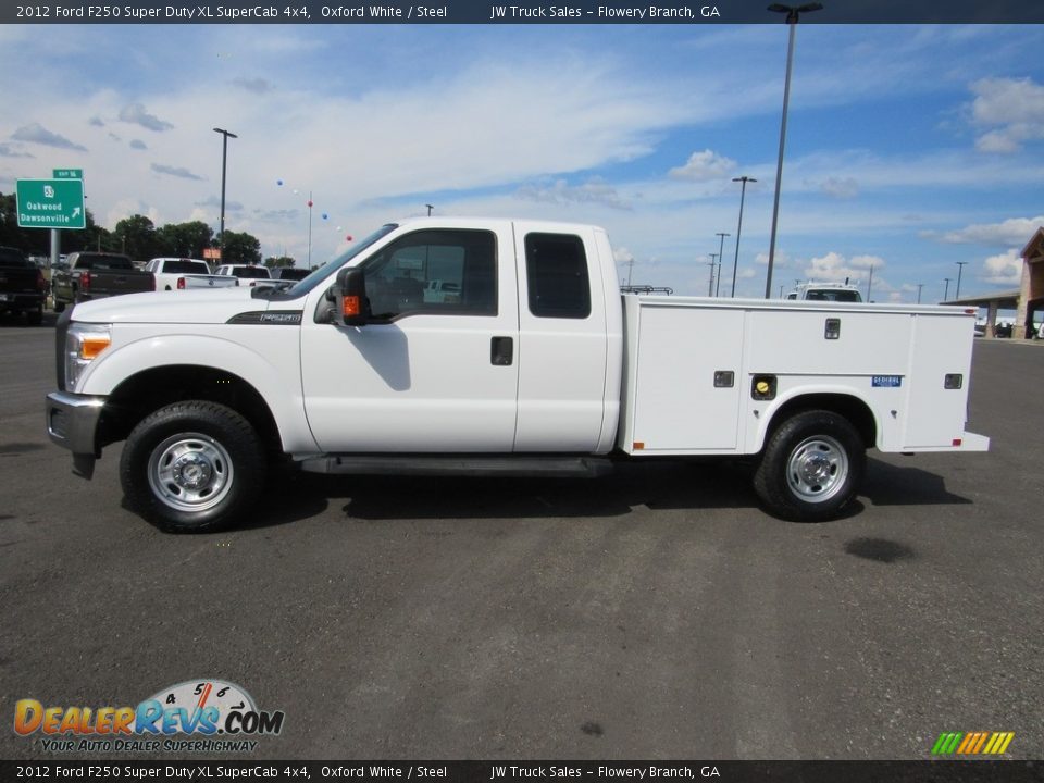2012 Ford F250 Super Duty XL SuperCab 4x4 Oxford White / Steel Photo #2
