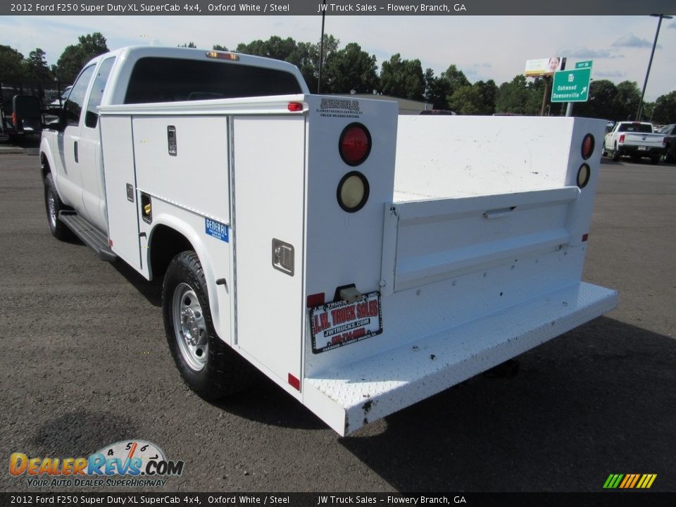 2012 Ford F250 Super Duty XL SuperCab 4x4 Oxford White / Steel Photo #3