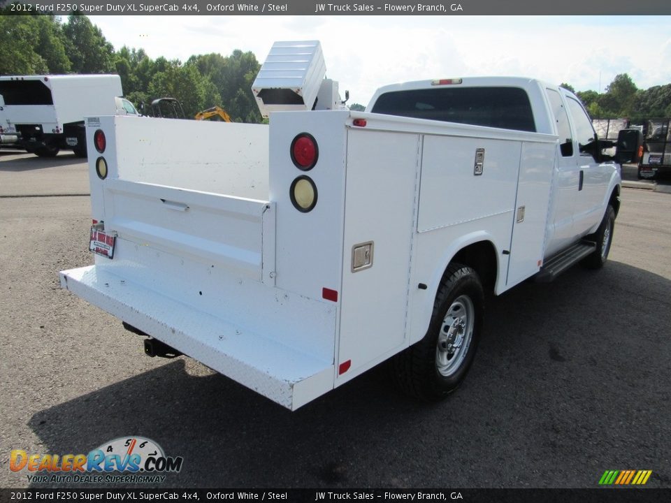 2012 Ford F250 Super Duty XL SuperCab 4x4 Oxford White / Steel Photo #5