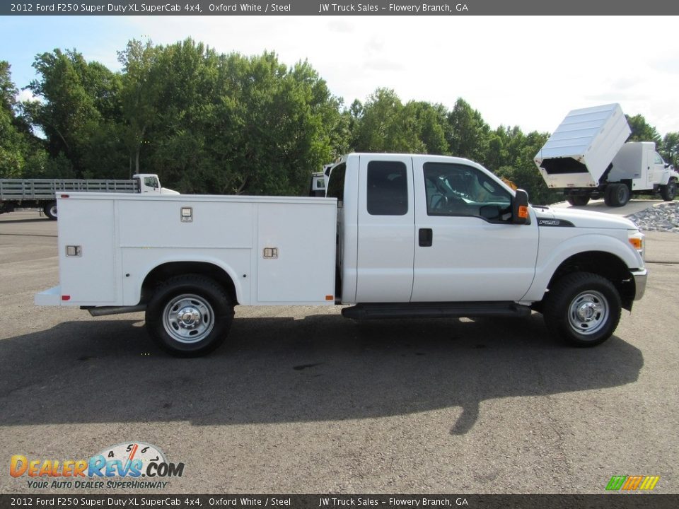 2012 Ford F250 Super Duty XL SuperCab 4x4 Oxford White / Steel Photo #6