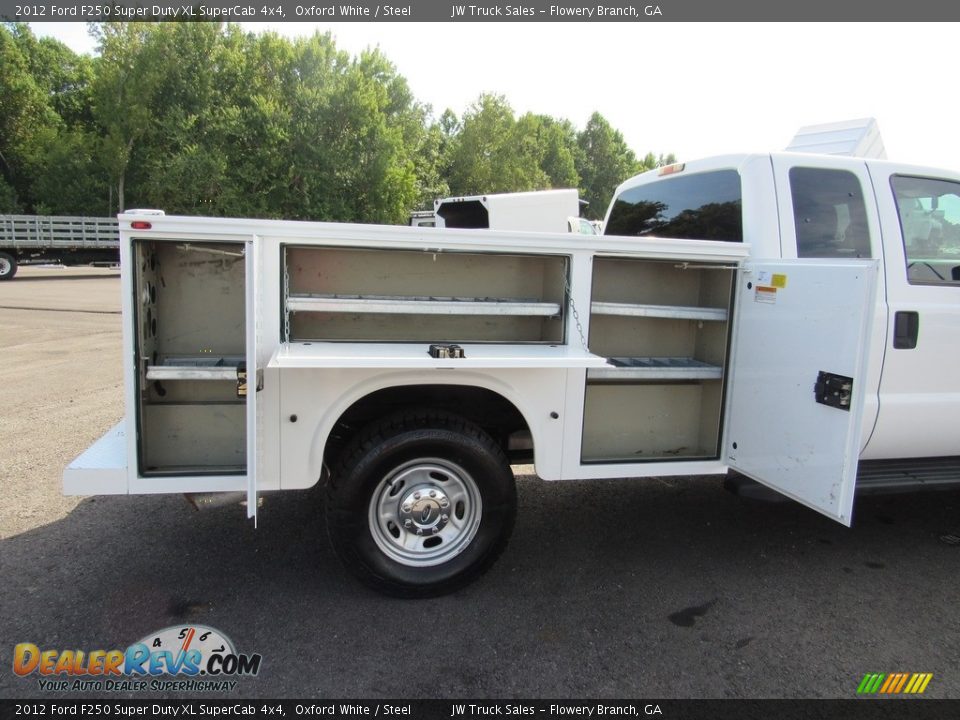 2012 Ford F250 Super Duty XL SuperCab 4x4 Oxford White / Steel Photo #9