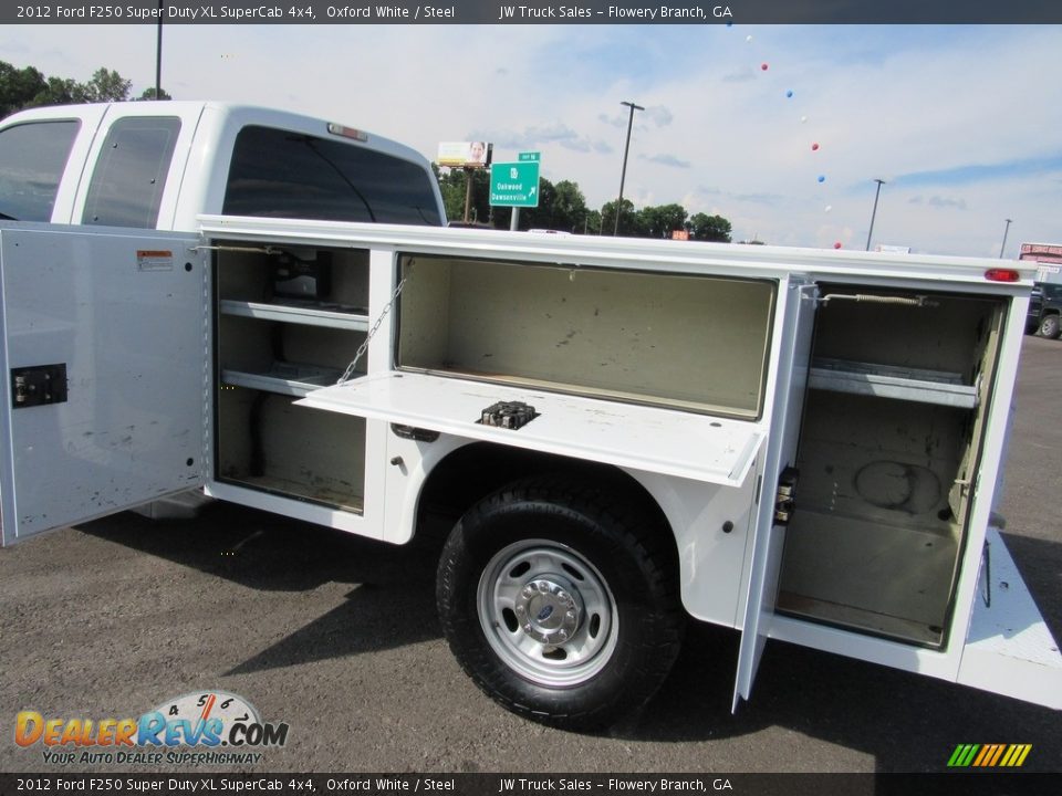 2012 Ford F250 Super Duty XL SuperCab 4x4 Oxford White / Steel Photo #14