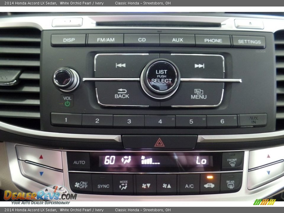 2014 Honda Accord LX Sedan White Orchid Pearl / Ivory Photo #26