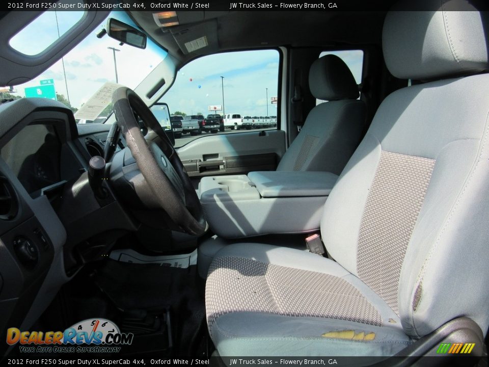 2012 Ford F250 Super Duty XL SuperCab 4x4 Oxford White / Steel Photo #18