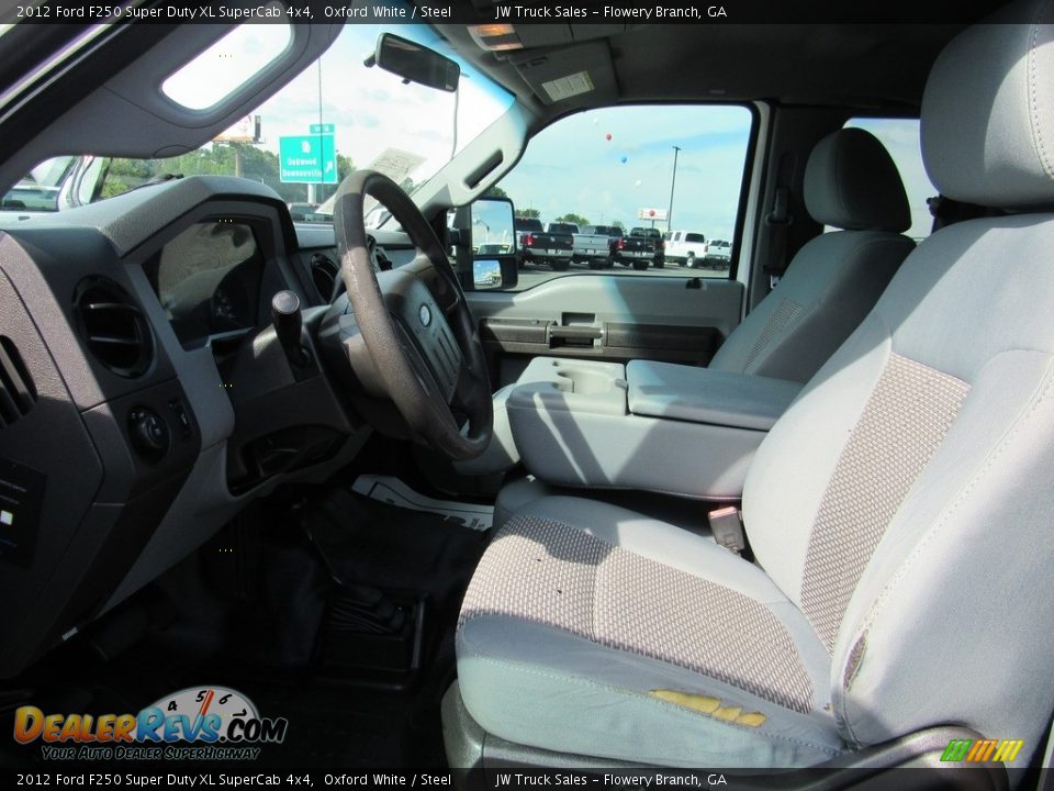 2012 Ford F250 Super Duty XL SuperCab 4x4 Oxford White / Steel Photo #19