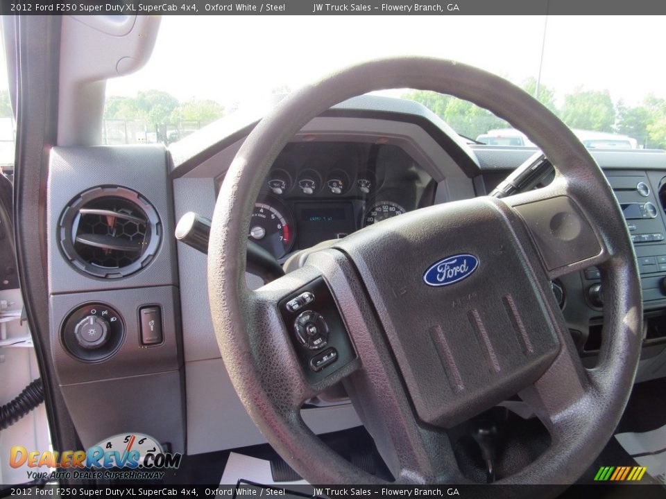 2012 Ford F250 Super Duty XL SuperCab 4x4 Oxford White / Steel Photo #21