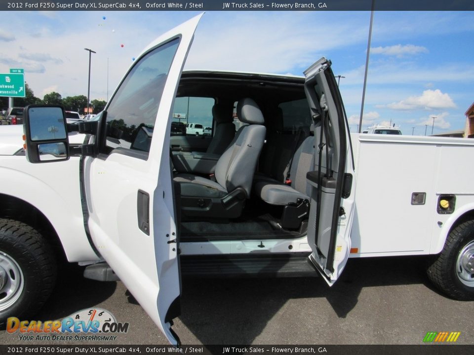 2012 Ford F250 Super Duty XL SuperCab 4x4 Oxford White / Steel Photo #36