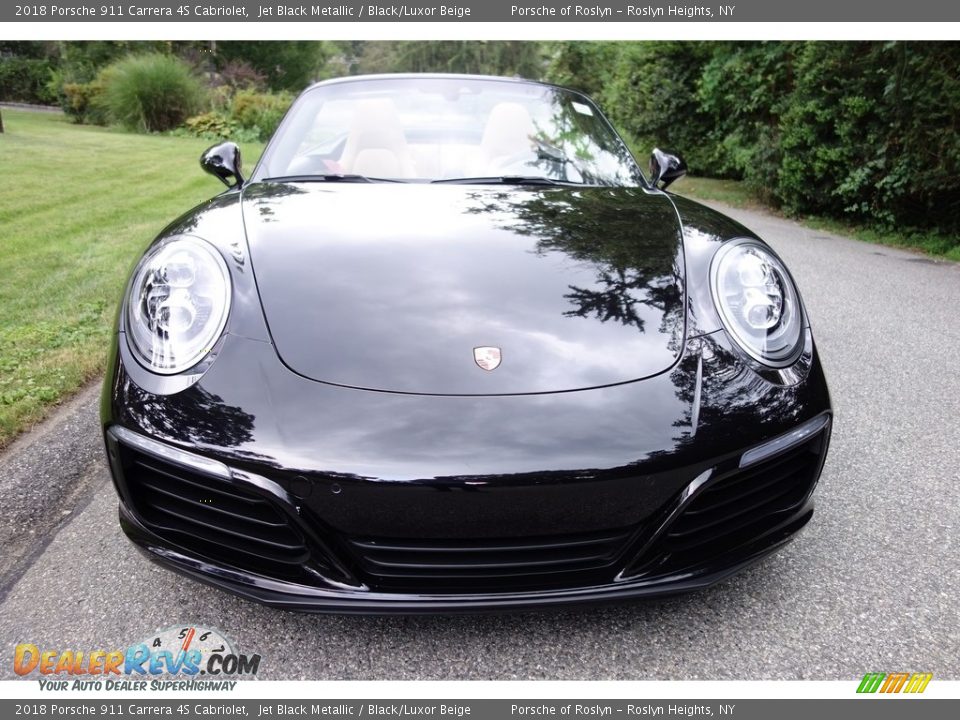 2018 Porsche 911 Carrera 4S Cabriolet Jet Black Metallic / Black/Luxor Beige Photo #2