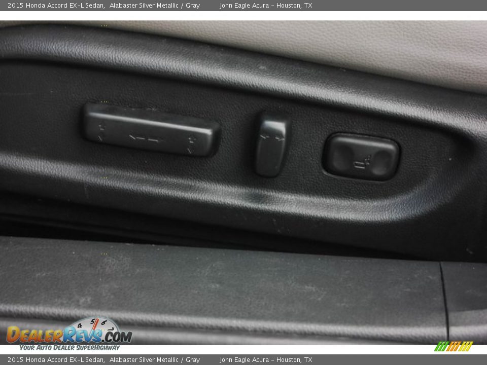 2015 Honda Accord EX-L Sedan Alabaster Silver Metallic / Gray Photo #16