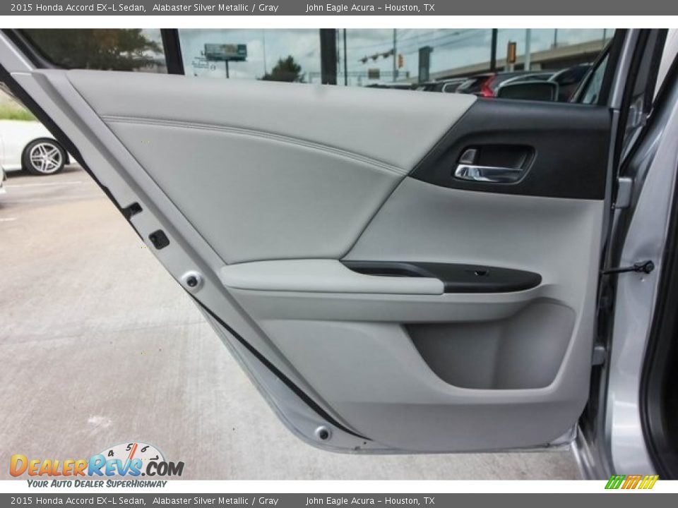 2015 Honda Accord EX-L Sedan Alabaster Silver Metallic / Gray Photo #20
