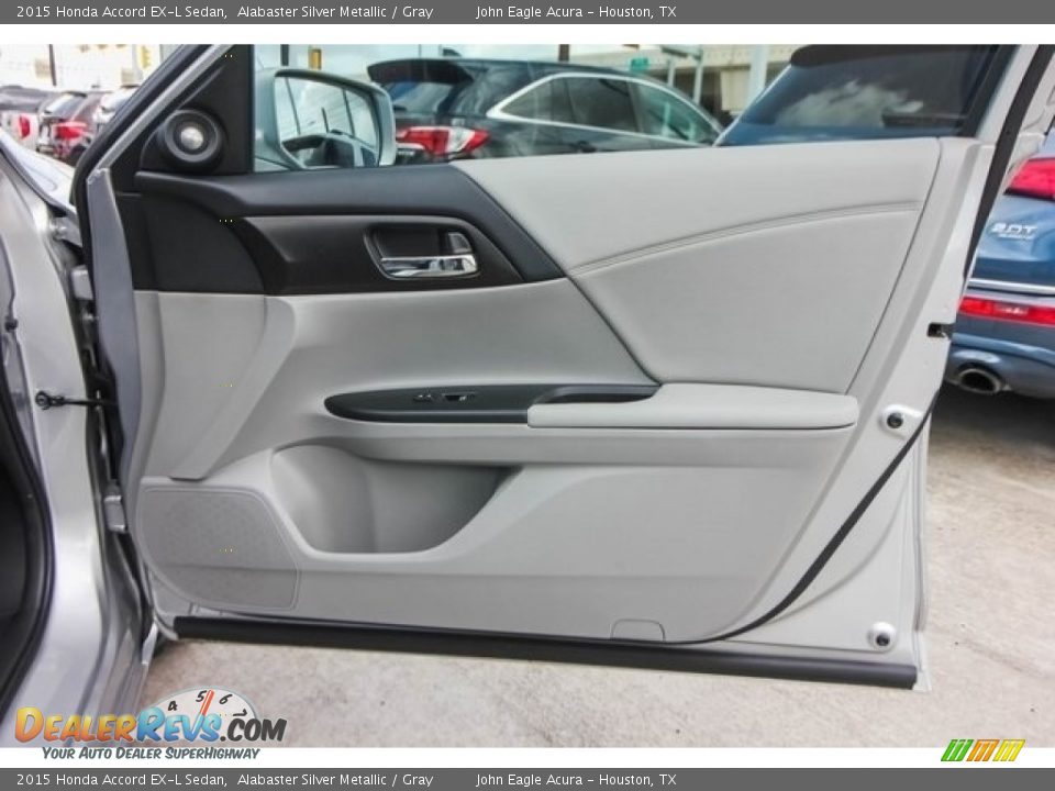 2015 Honda Accord EX-L Sedan Alabaster Silver Metallic / Gray Photo #25