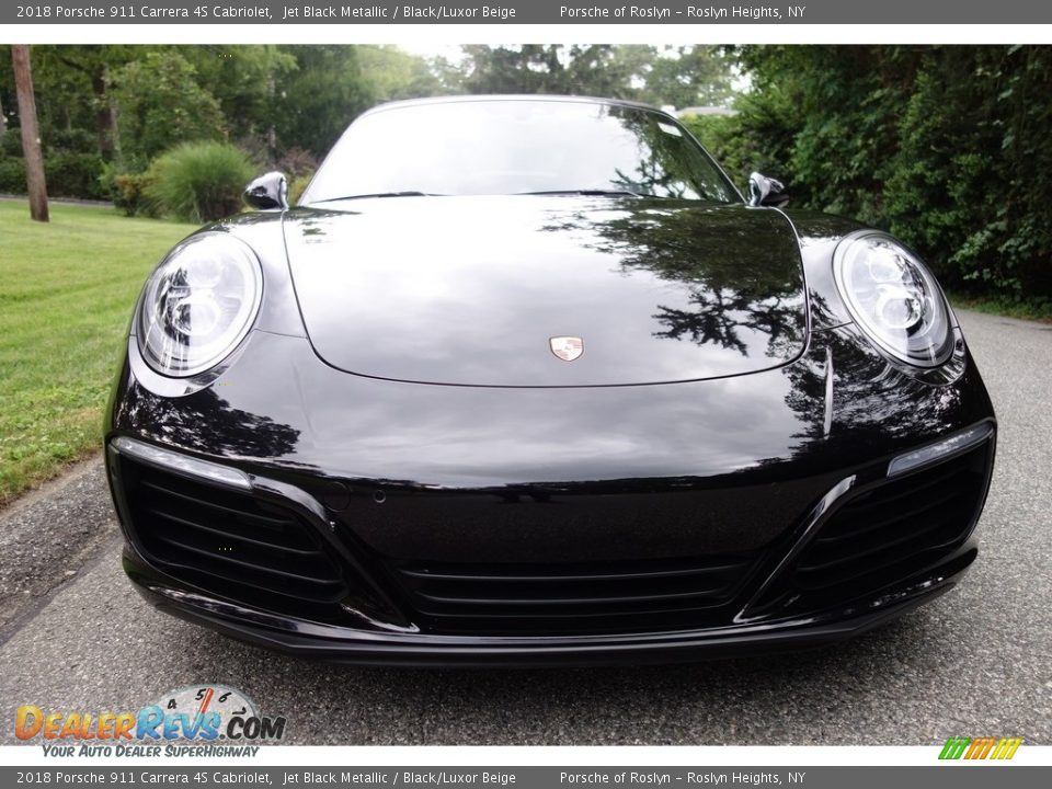 2018 Porsche 911 Carrera 4S Cabriolet Jet Black Metallic / Black/Luxor Beige Photo #9