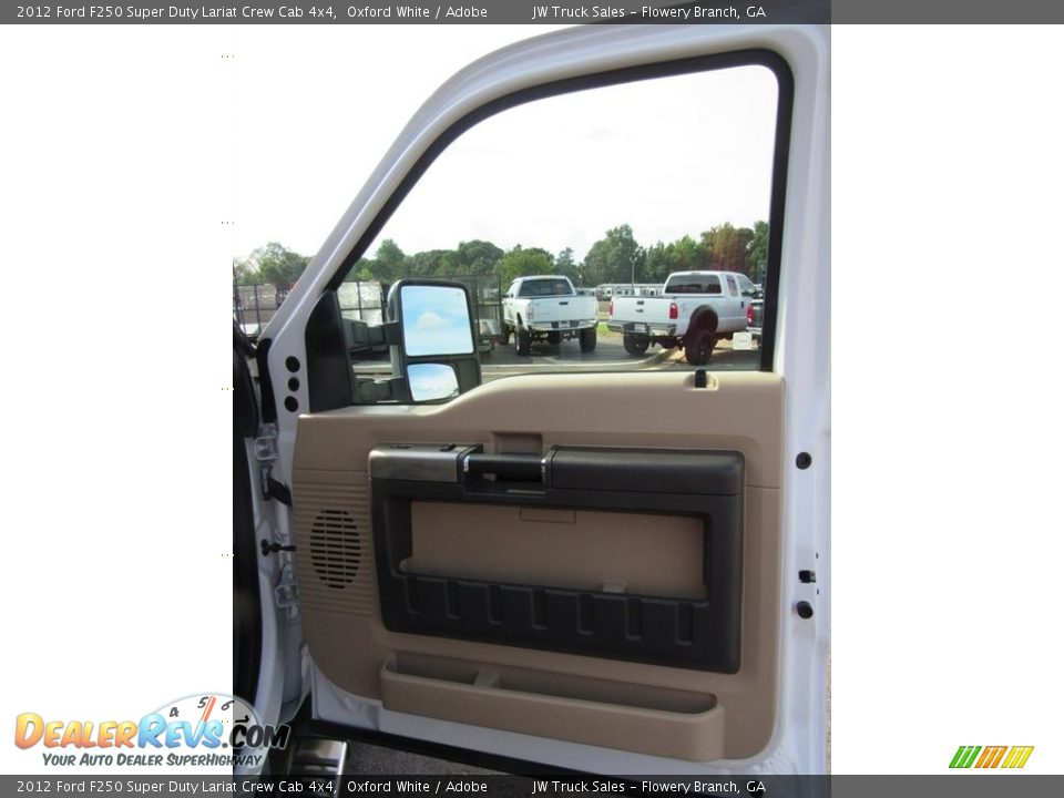 2012 Ford F250 Super Duty Lariat Crew Cab 4x4 Oxford White / Adobe Photo #9