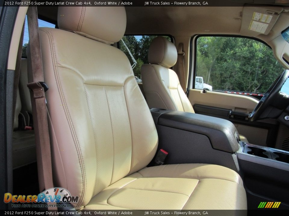 2012 Ford F250 Super Duty Lariat Crew Cab 4x4 Oxford White / Adobe Photo #11