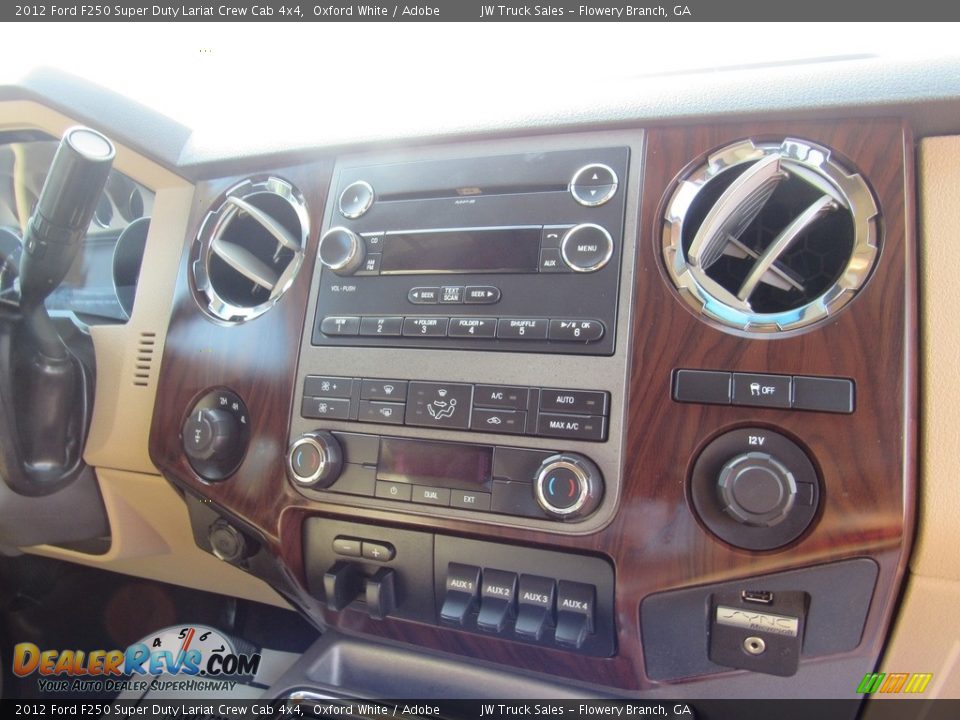 2012 Ford F250 Super Duty Lariat Crew Cab 4x4 Oxford White / Adobe Photo #14