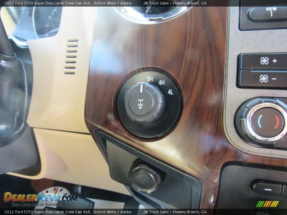 2012 Ford F250 Super Duty Lariat Crew Cab 4x4 Oxford White / Adobe Photo #15