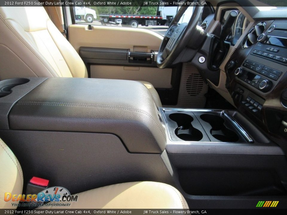 2012 Ford F250 Super Duty Lariat Crew Cab 4x4 Oxford White / Adobe Photo #16