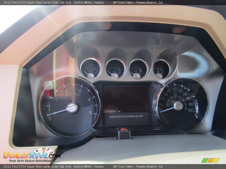 2012 Ford F250 Super Duty Lariat Crew Cab 4x4 Oxford White / Adobe Photo #21