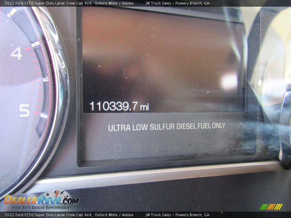 2012 Ford F250 Super Duty Lariat Crew Cab 4x4 Oxford White / Adobe Photo #22