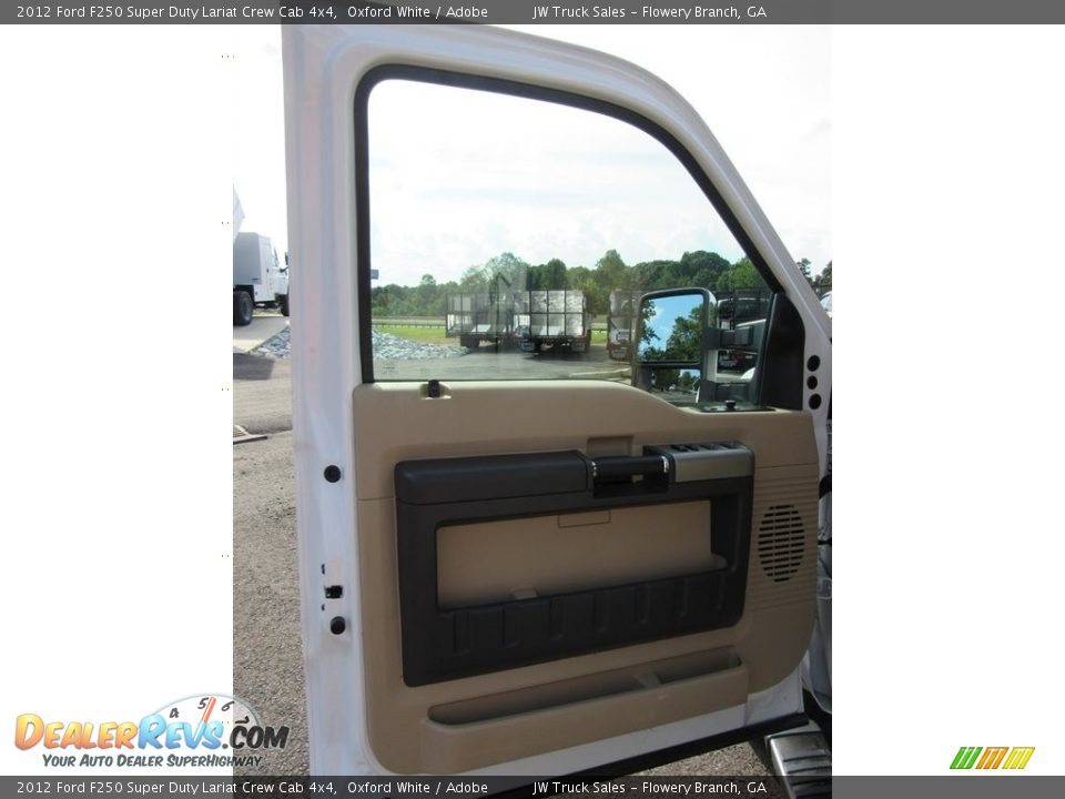 2012 Ford F250 Super Duty Lariat Crew Cab 4x4 Oxford White / Adobe Photo #23
